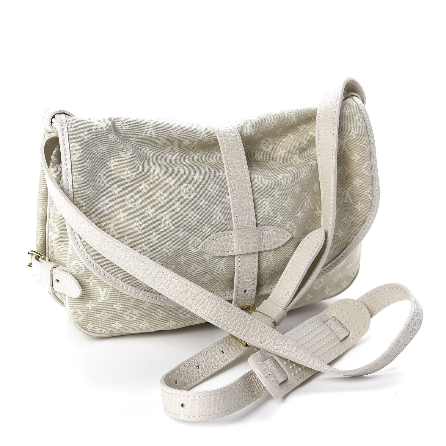 Louis Vuitton Monogram Mini Lin Saumur Dune 3 of 12