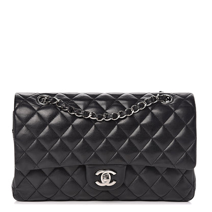 Chanel Lambskin Quilted Medium Double Flap Black 1 of 18
