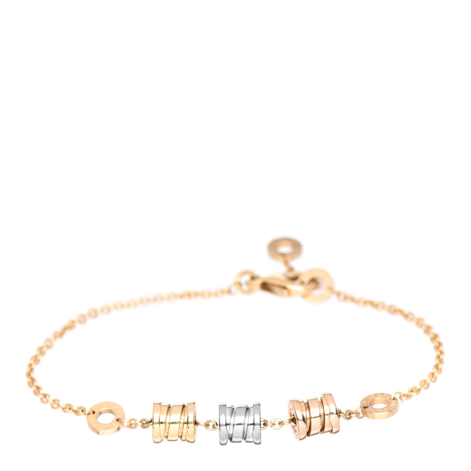 Bulgari 18K Yellow Rose White Gold B.Zero1 Bracelet 1 of 4