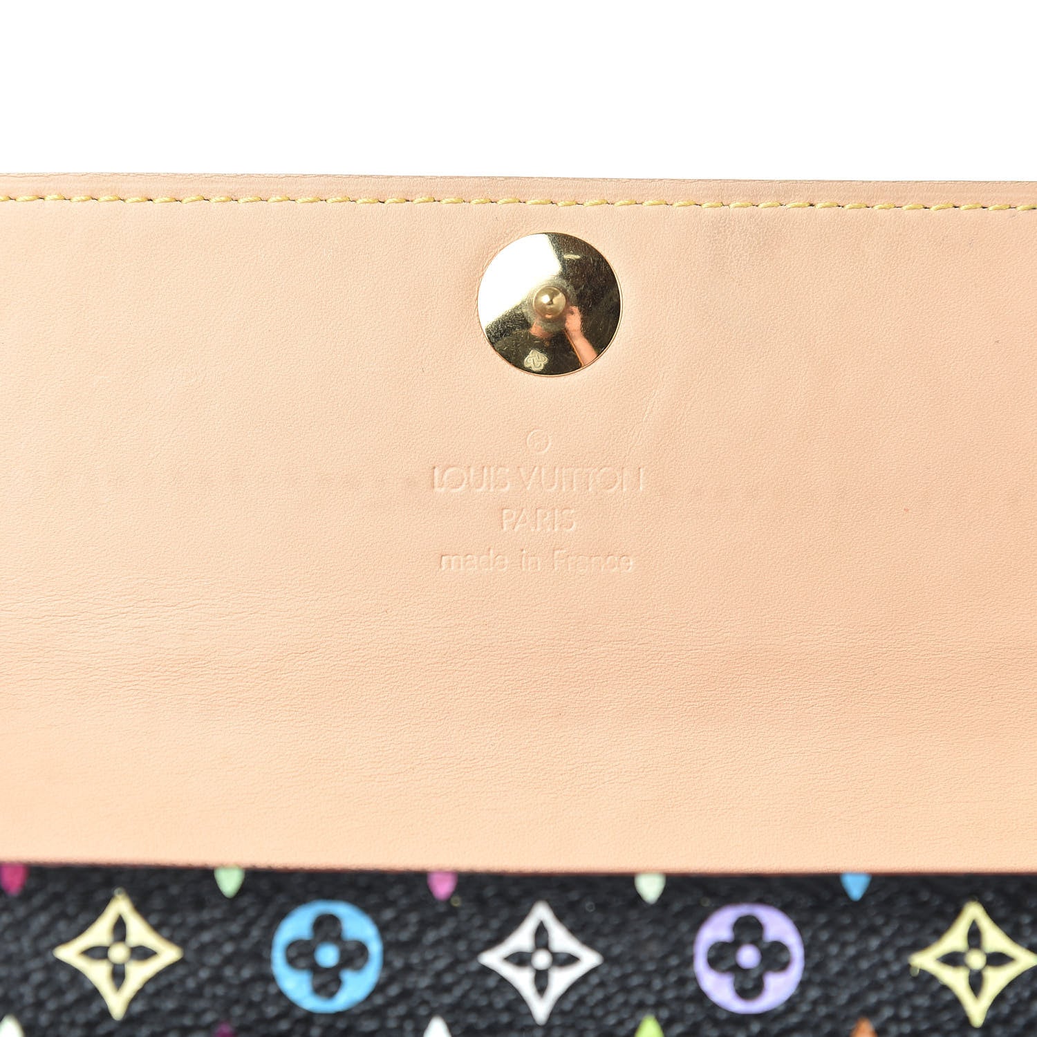 Louis Vuitton Monogram Multicolor Sarah Wallet Black 6 of 8
