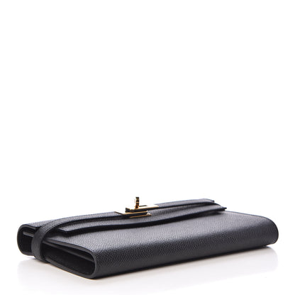 Hermes Epsom Kelly Longue Wallet Black 4 of 8