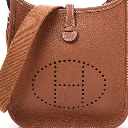 Hermes Taurillon Clemence Evelyne TPM Gold 8 of 10