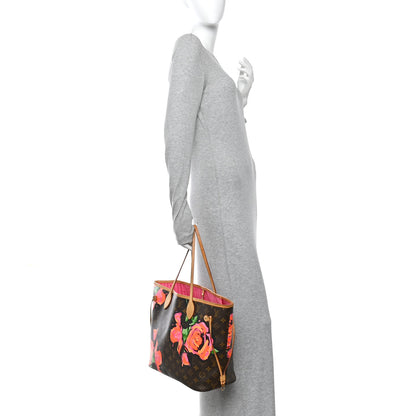 Louis Vuitton Monogram Roses Neverfull MM 2 of 13