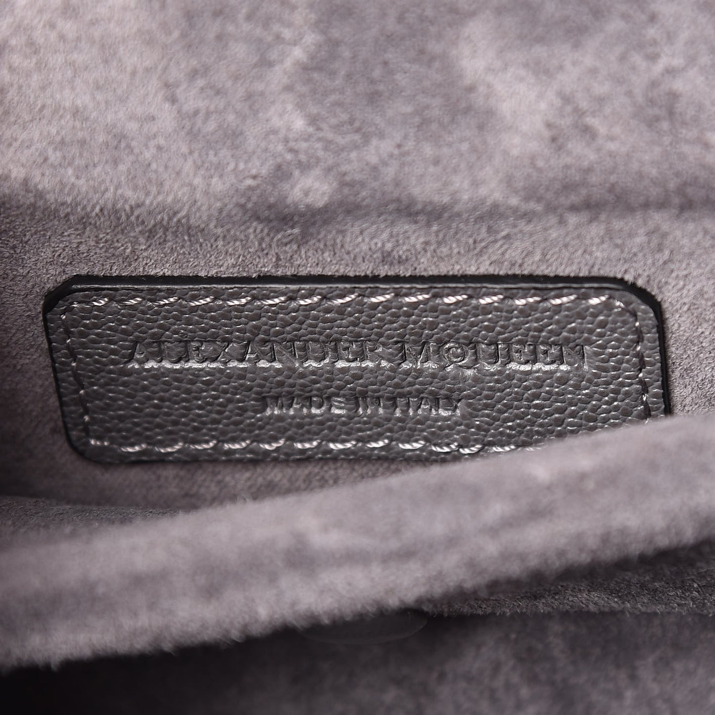 Calfskin Medium Insignia Flap Grey