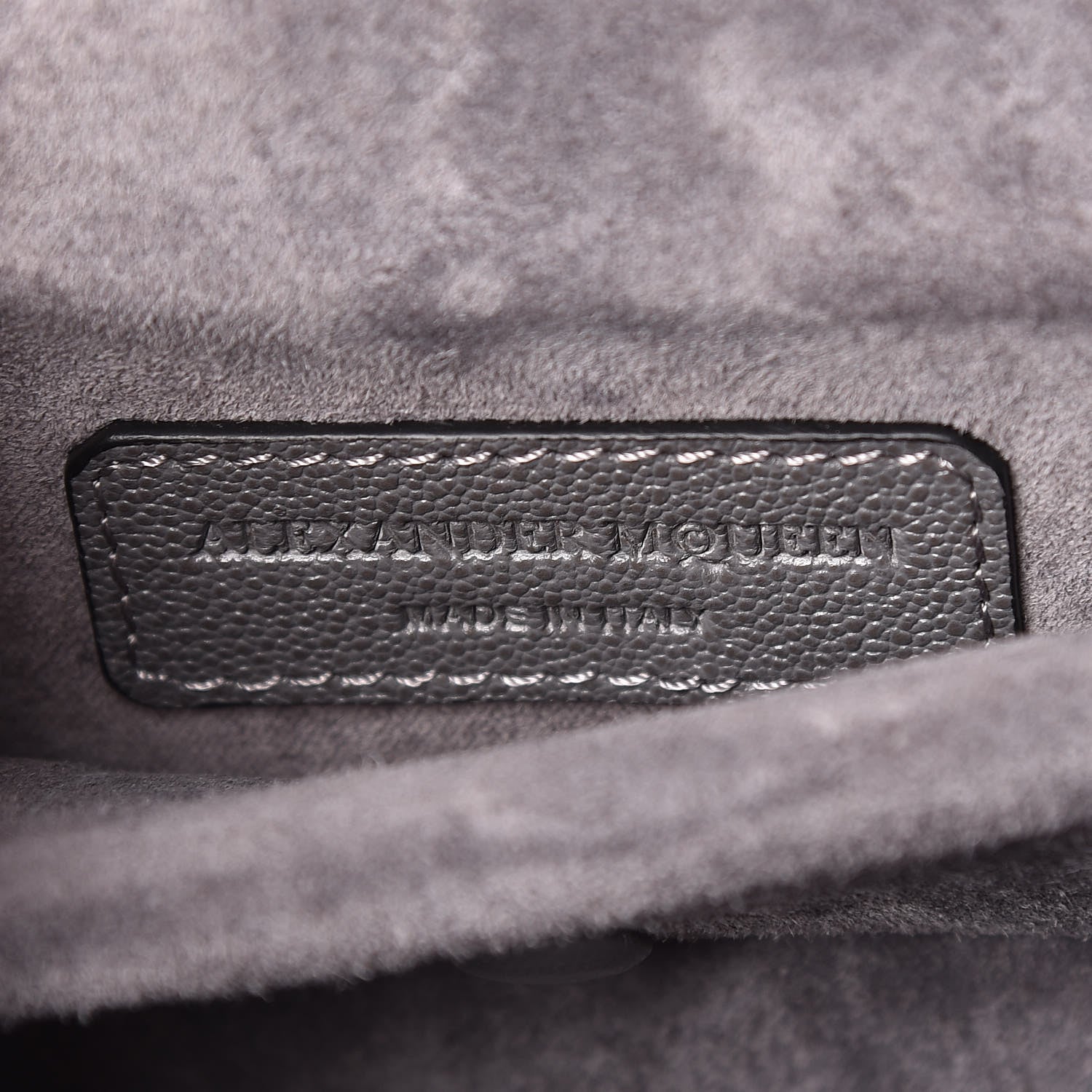 Alexander McQueen Calfskin Medium Insignia Flap Grey 6 of 10