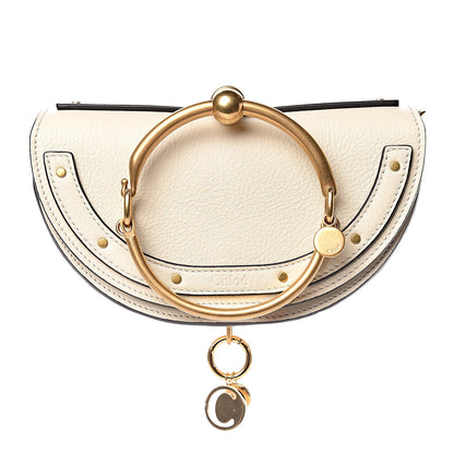 Chloe Calfskin Small Nile Bracelet Minaudiere Bag Off White 1 of 7