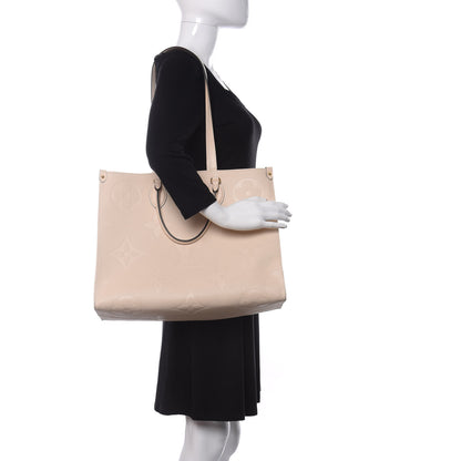 Louis Vuitton Empreinte Monogram Giant Onthego GM Creme 2 of 9