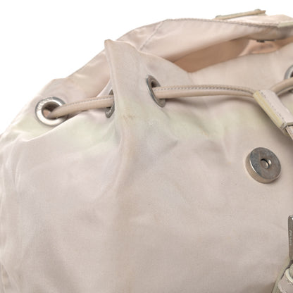 Prada Nylon Vela Medium Cinch Backpack Gabbiano 5 of 6