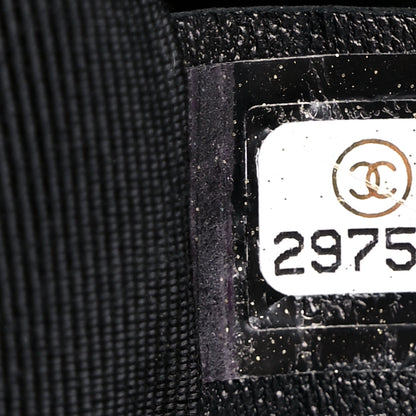 Chanel Crumpled Calfskin Medium Chain All Over Flap Black 7 of 9