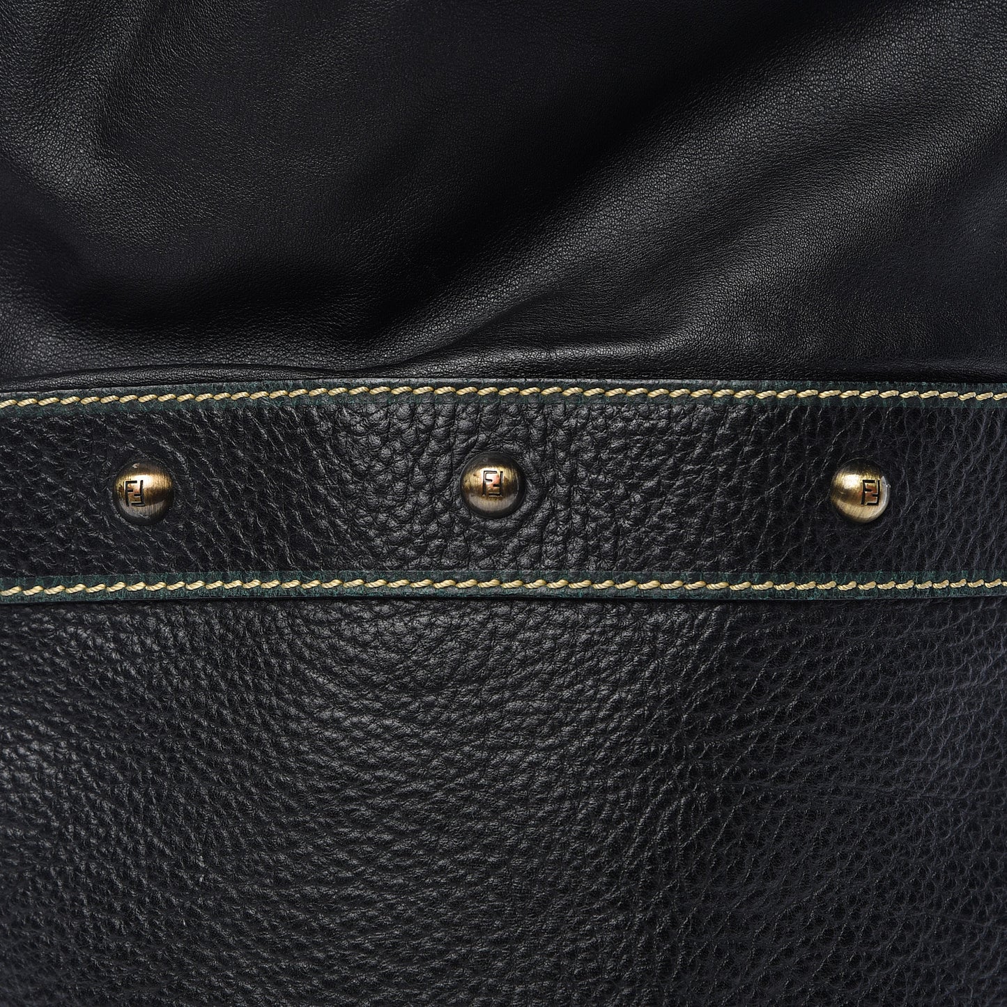 Vitello Palazzo Bucket Bag Black