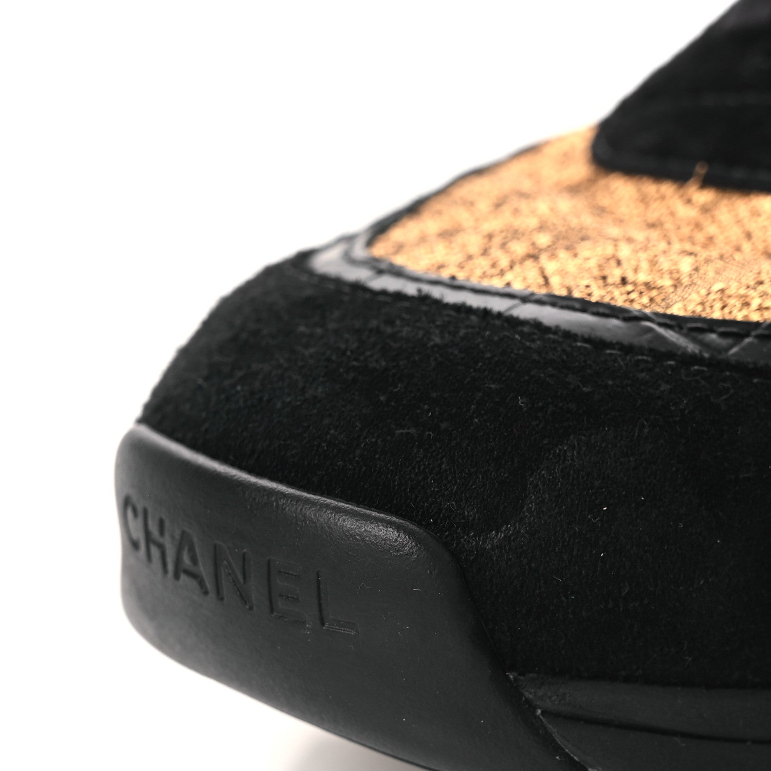 Chanel Metallic Fabric Suede Calfskin Crocodile Embossed Mens CC