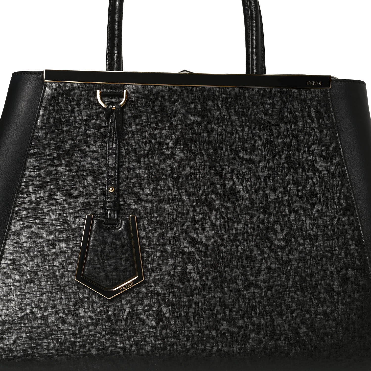 Fendi Vitello Elite Regular 2Jours Tote Black 7 of 11