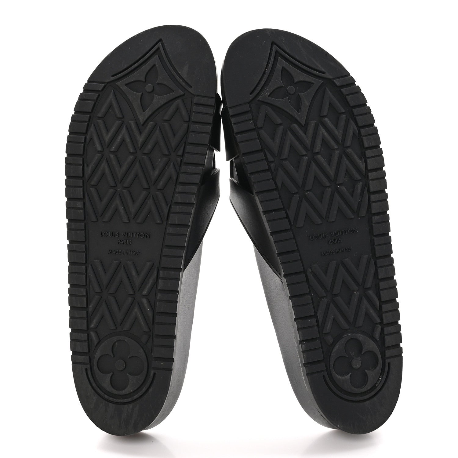 Louis Vuitton Calfskin LV Isola Flat Sandals 39 Black 5 of 9
