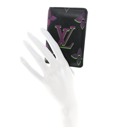 Louis Vuitton Calfskin Monogram Spotlight Pocket Organizer Black Multicolor 2 of 12