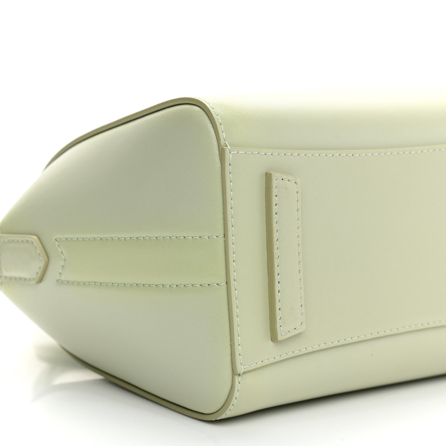Shiny Lord Calfskin Mini Antigona Aqua Green