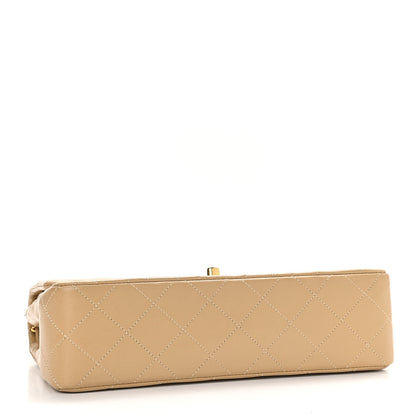 Chanel Lambskin Quilted Small Double Flap Beige 4 of 14