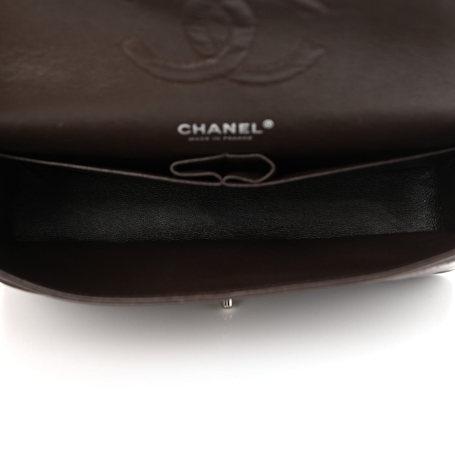 Chanel Lambskin Quilted Medium Double Flap Dark Brown 5 of 11