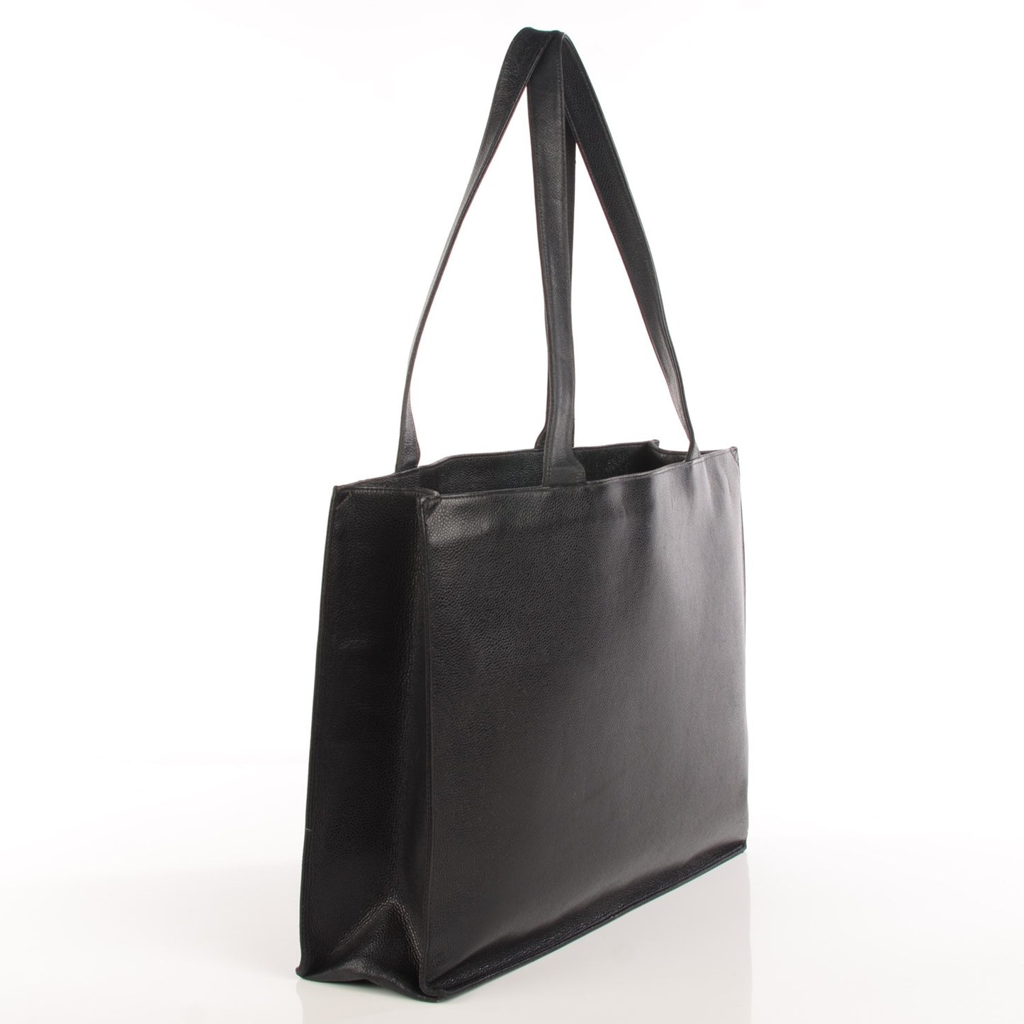 Caviar Large CC Shoulder Bag Black