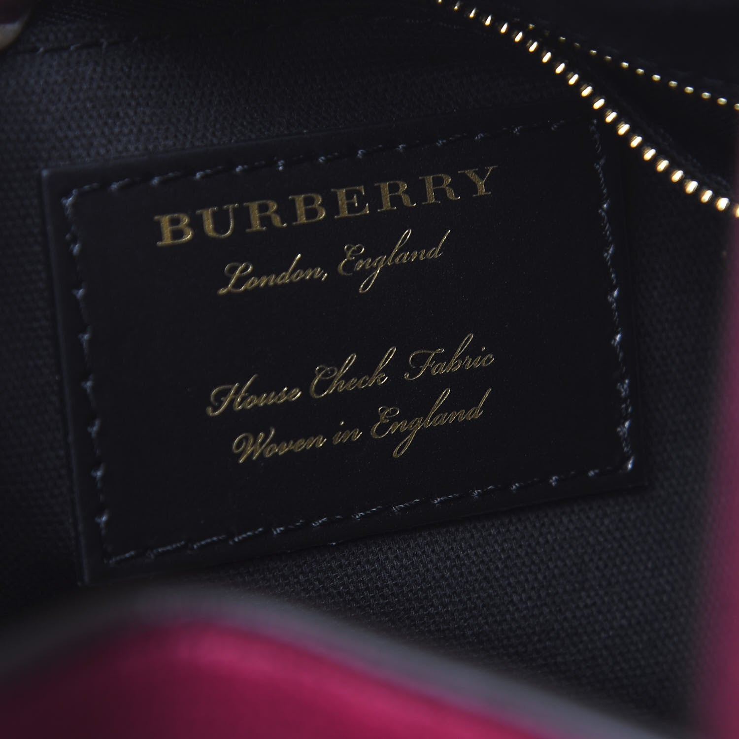 Burberry Grainy Calfskin House Check Small Canterbury Tote Berry Pink 6 of 12