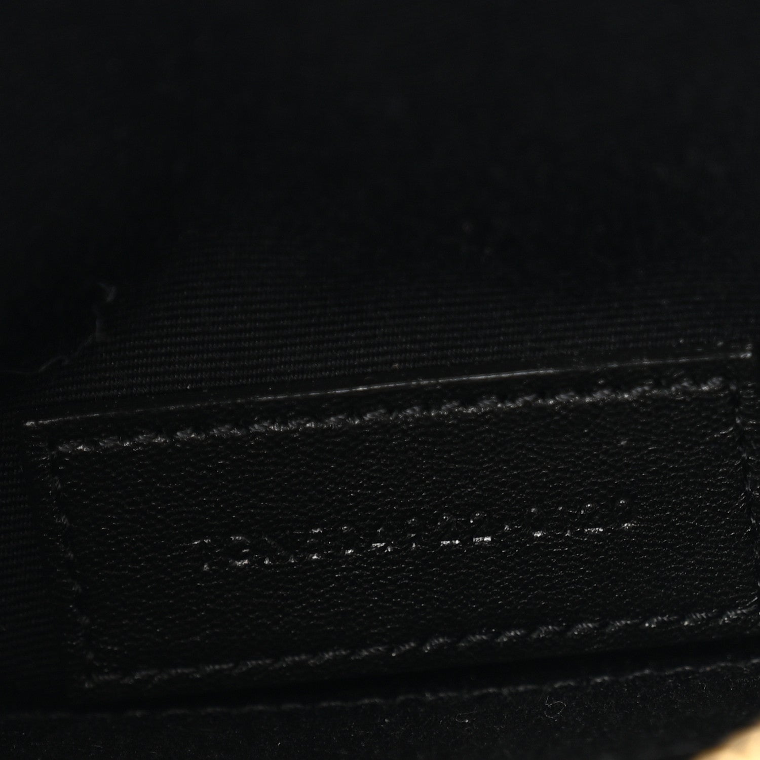 Saint Laurent Grain De Poudre Matelasse Chevron Monogram Bill Pouch Storm 7 of 7