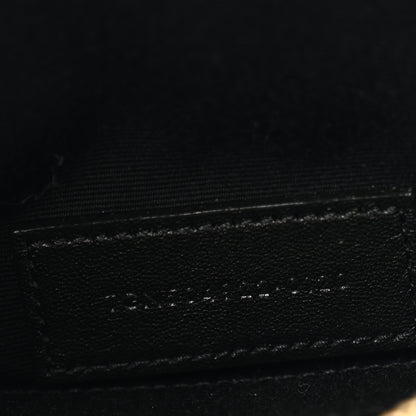 Saint Laurent Grain De Poudre Matelasse Chevron Monogram Bill Pouch Storm 7 of 7