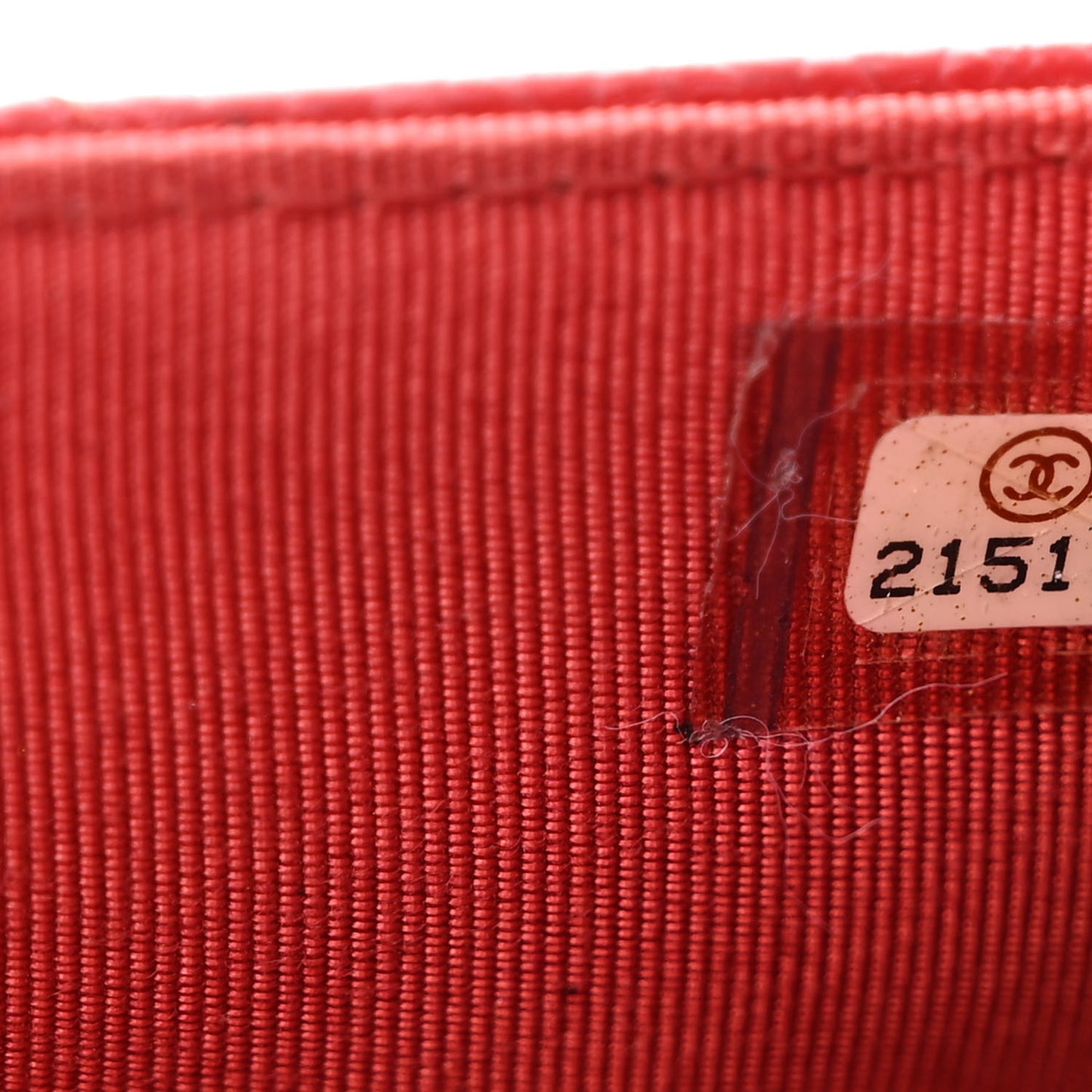 Caviar Quilted Wallet on Chain WOC Red