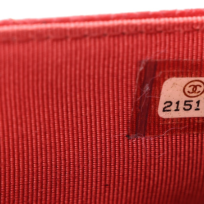 Chanel Caviar Quilted Wallet on Chain WOC Red 8 of 14
