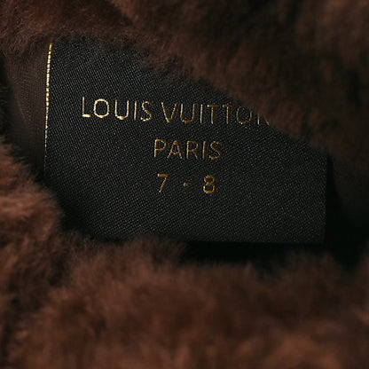 Louis Vuitton Shearling Monogram LV Footprint Low Boot 7/8 Brown 6 of 8