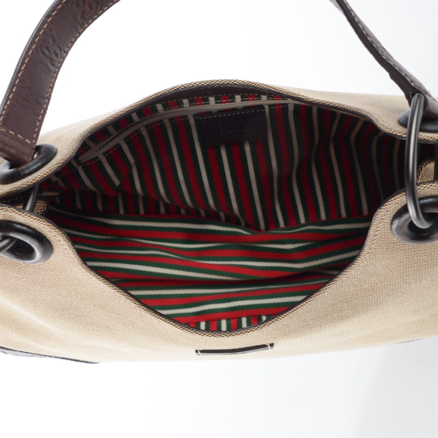 Gucci Guccissima Trim Canvas Colbert Hobo Black 7 of 7