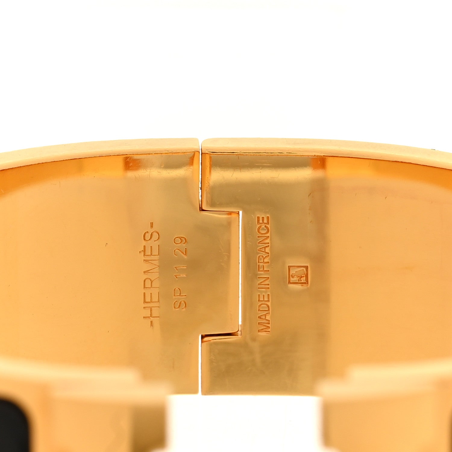Hermes Enamel Wide Clic Clac H Bracelet PM Black 1893778