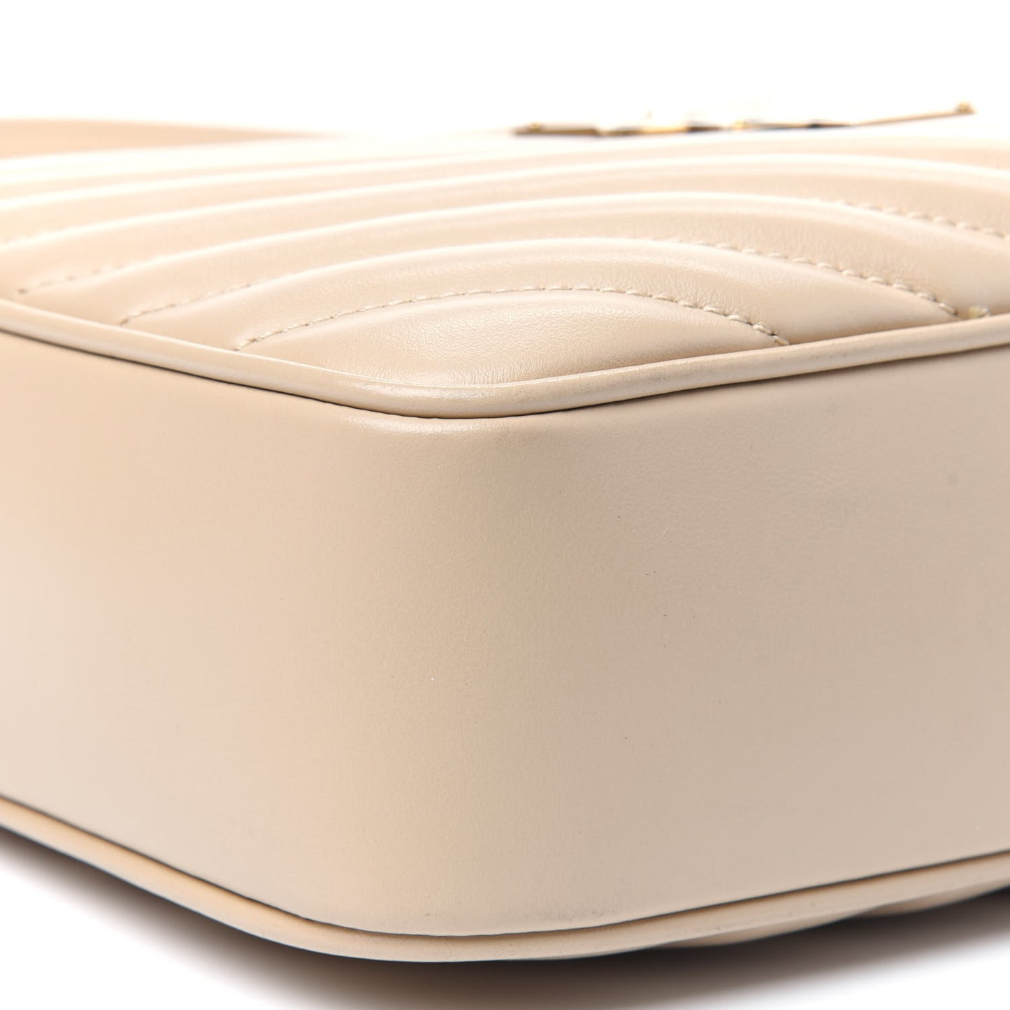 Calfskin Matelasse Monogram Lou Camera Bag Nude Powder