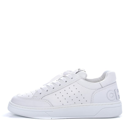 Chanel Calfskin Womens Logo Sneakers 40.5 White 1 of 11