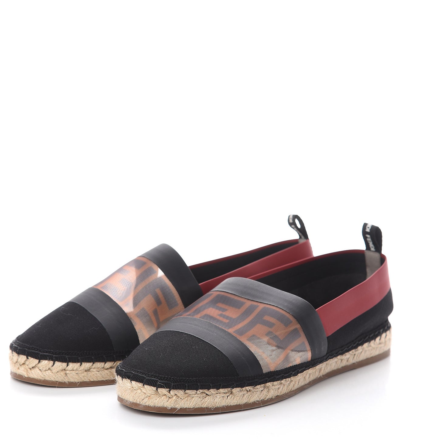 Canvas Mesh FF Colibri Espadrilles 40 Black Tobacco Moro