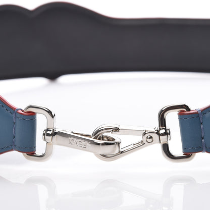 Fendi Vitello Century Elaphe Open Your Heart Bi-Color Strap You Balena Black 5 of 5