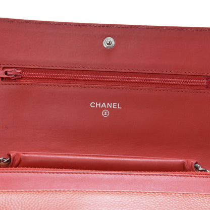 Chanel Caviar Timeless CC Wallet On Chain WOC Pink 11 of 24