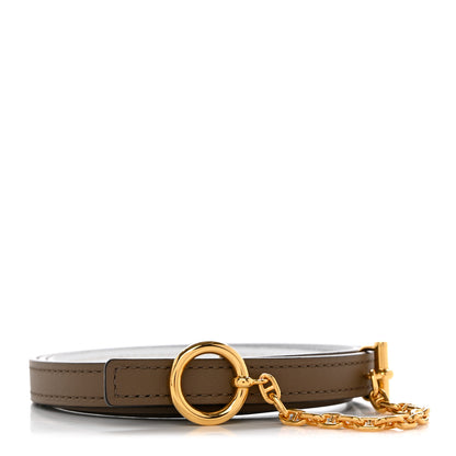 Hermes Epsom Swift Carrousel 13mm Belt 85 34 White Etoupe 2 of 7