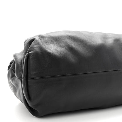 Bottega Veneta Smooth Butter Calf The Pouch Oversized Clutch Black 8 of 9