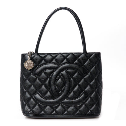 Chanel Caviar Quilted Medallion Tote Black 1 of 10