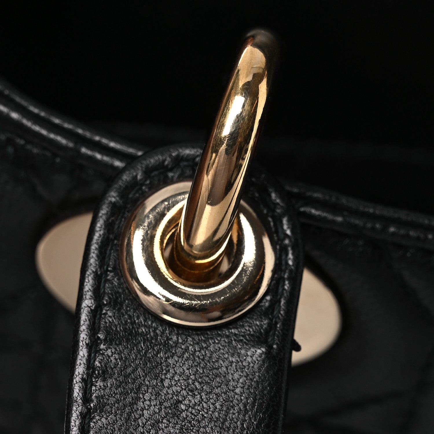 Christian Dior Lambskin Cannage Mini Lady Dior Black 11 of 13