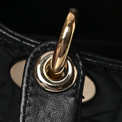 Christian Dior Lambskin Cannage Mini Lady Dior Black 11 of 13