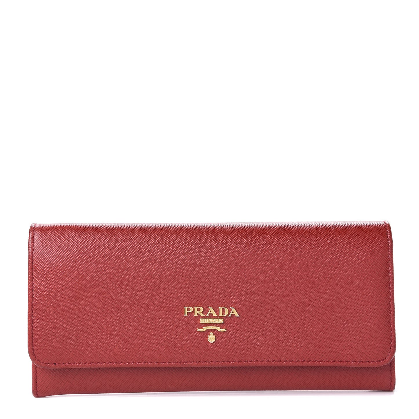 Saffiano Multicolor Continental Flap Wallet Fuoco Bruyere