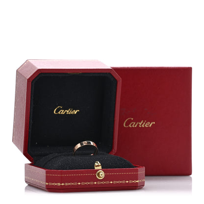 Cartier 18K Pink Gold 3.5mm LOVE Wedding Band Ring 51 5.75 5 of 5