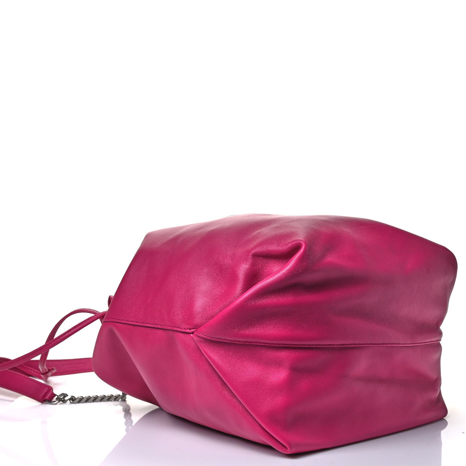 Saint Laurent Lambskin Teddy Drawstring Bag Freesia 3 of 5