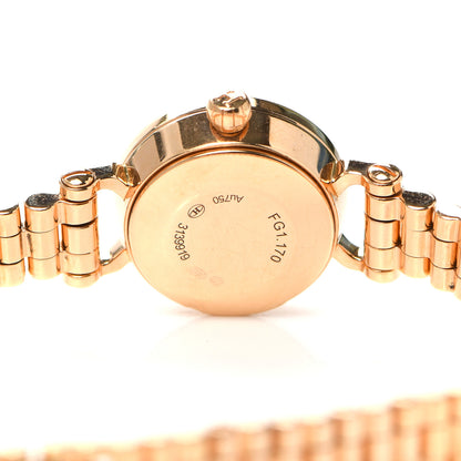 Hermes 18K Rose Gold Diamond Bezel 16mm Faubourg Quartz Watch 4 of 5