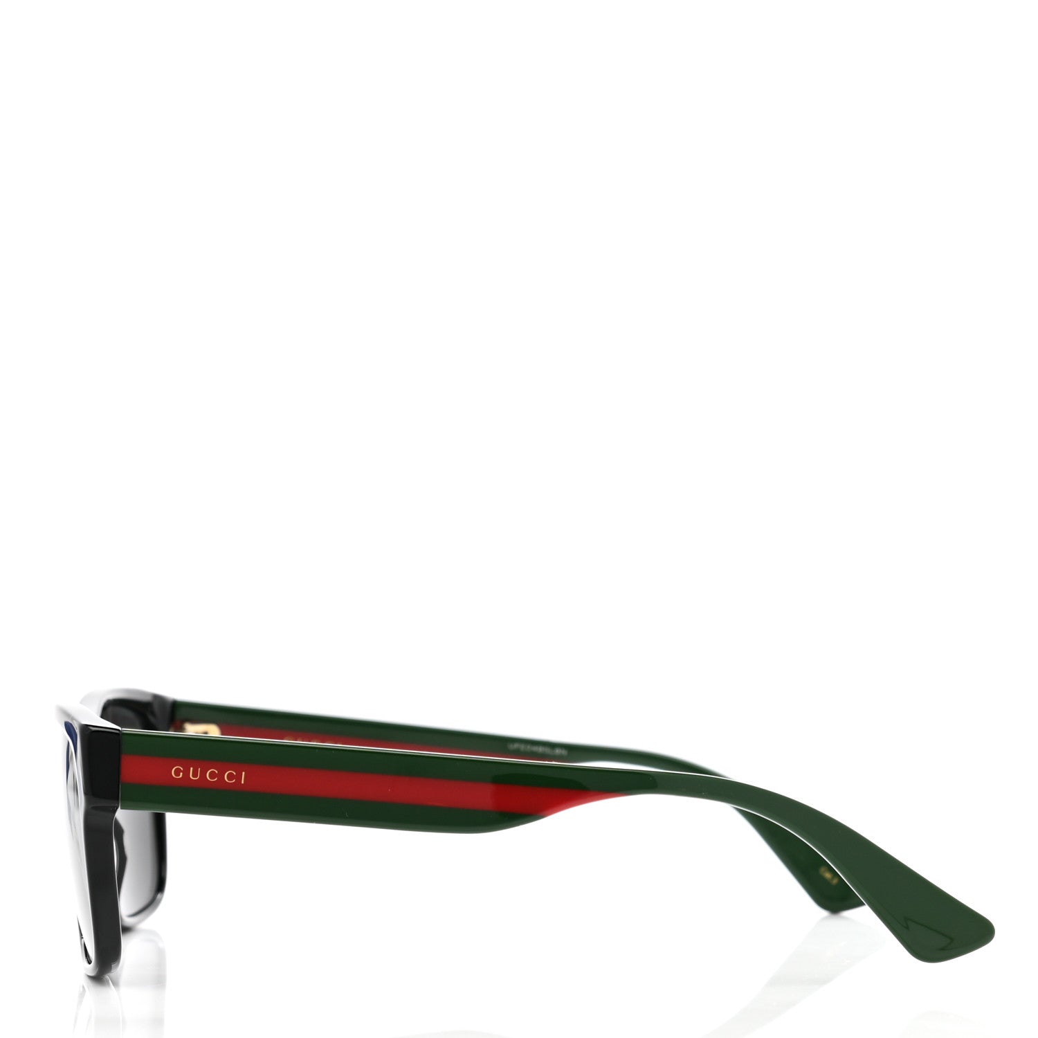 Gucci Acetate Square Frame Web Sunglasses GG0340S Black 3 of 10