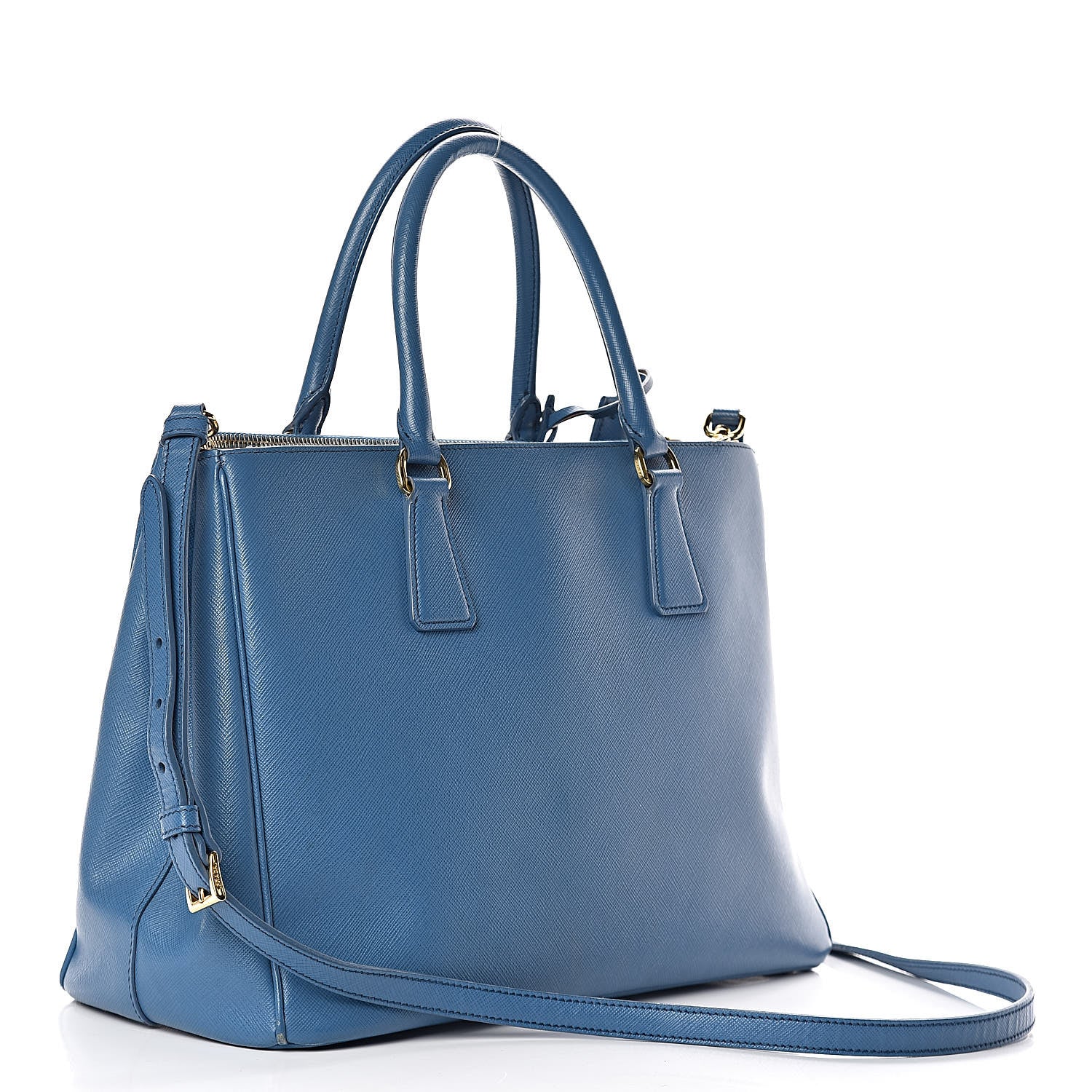 Prada Saffiano Medium Galleria Double Zip Tote Cobalto 3 of 17