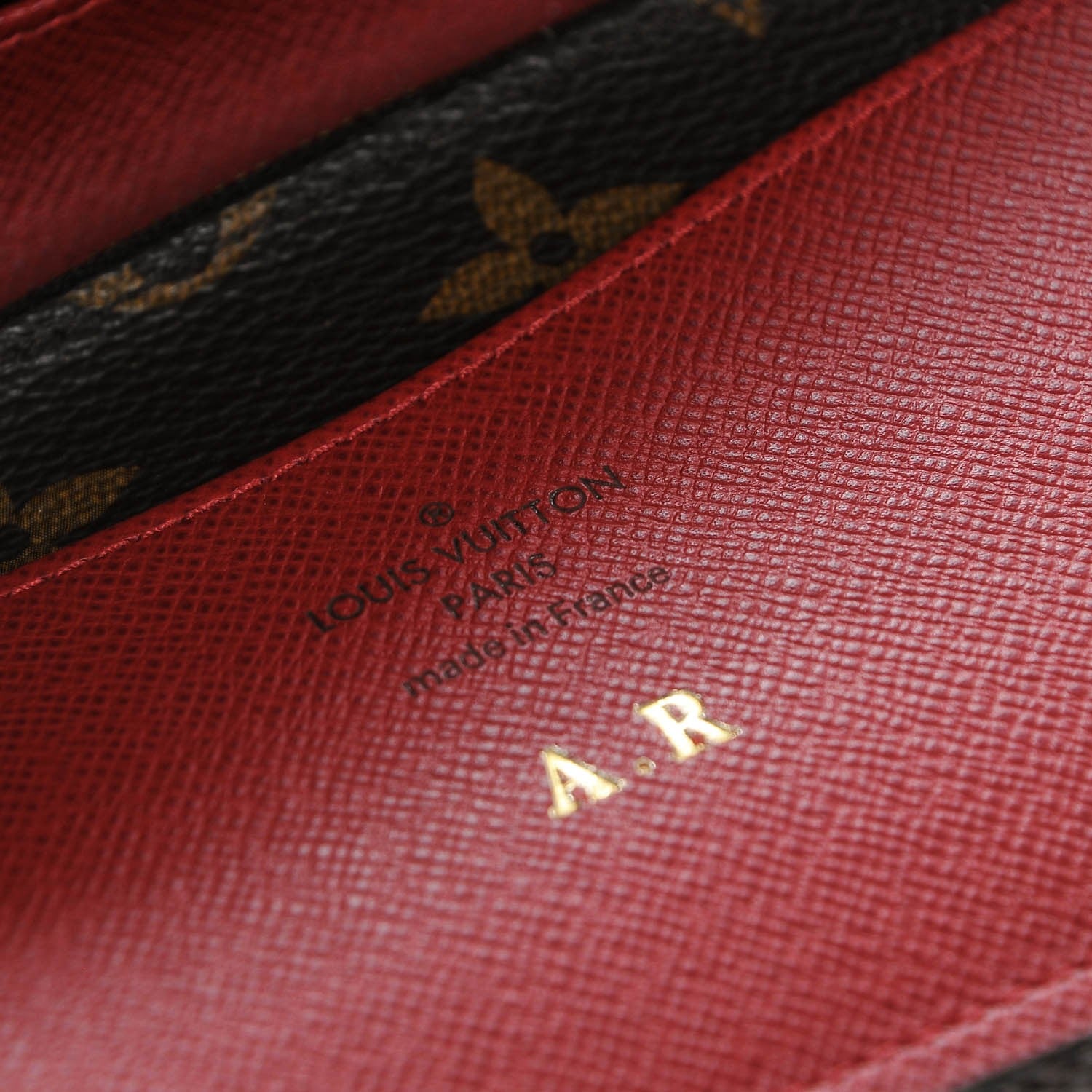 Louis Vuitton Monogram Josephine Wallet Red 6 of 6