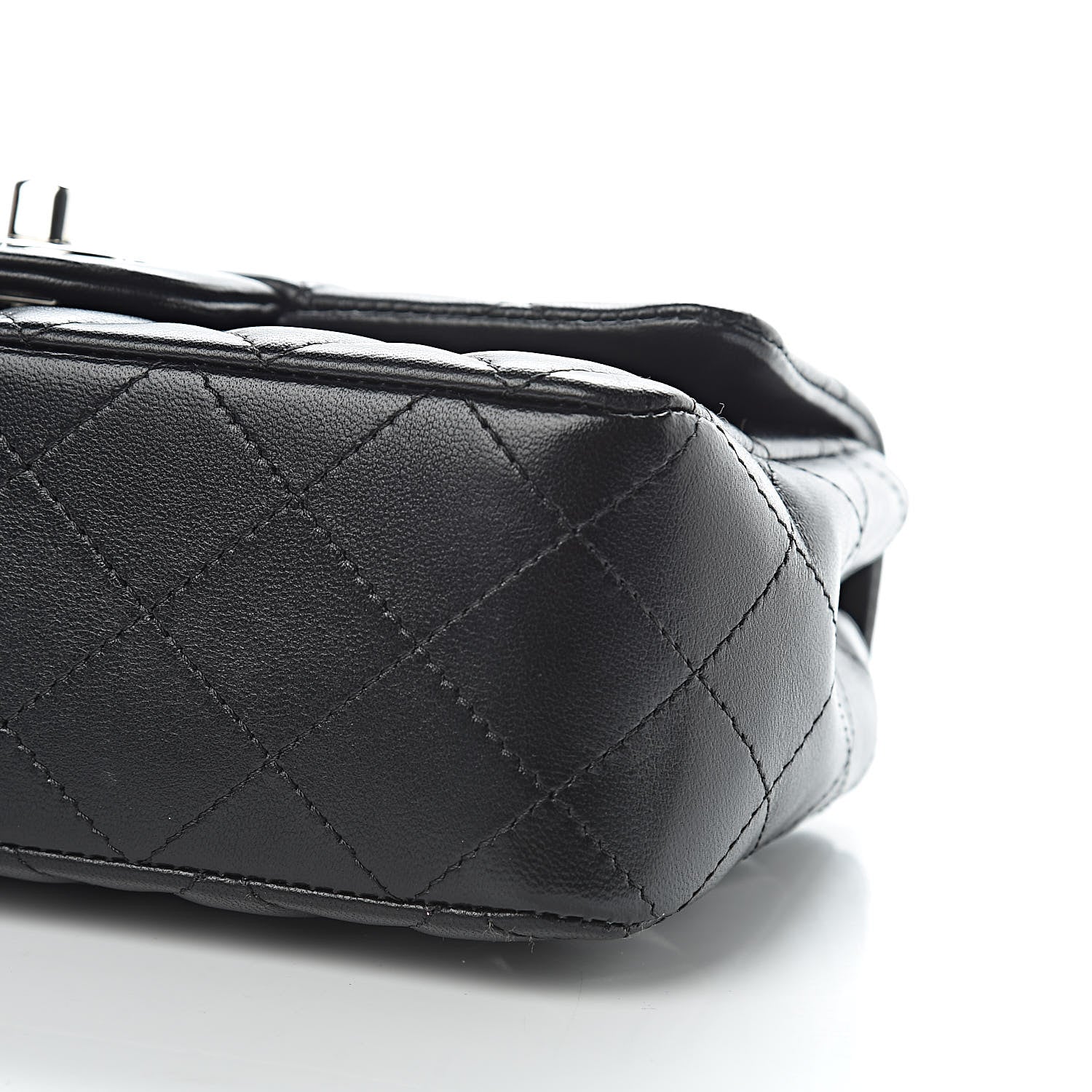 Chanel Lambskin Quilted Mini Rectangular Flap Black 10 of 11