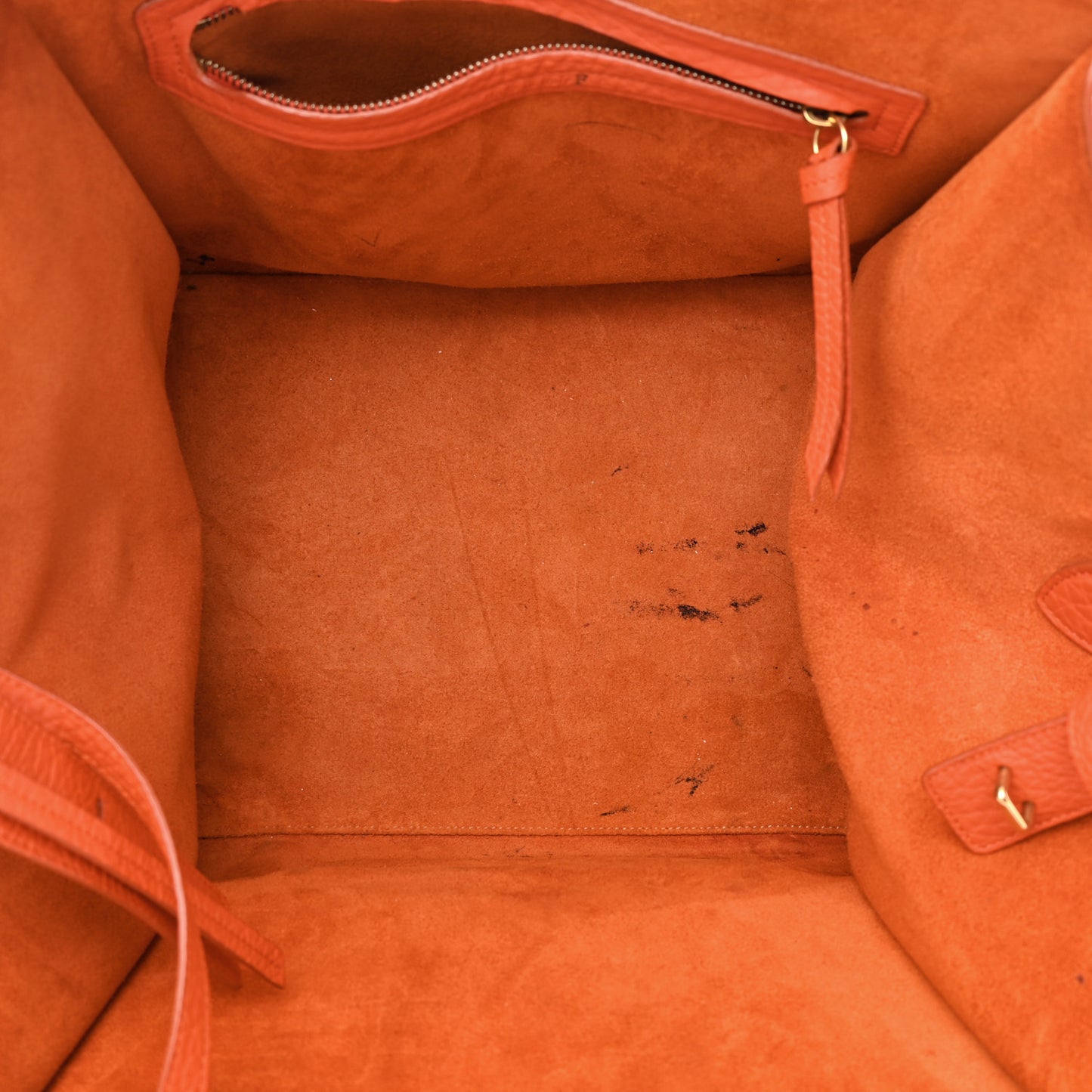 Bullhide Calfskin Medium Phantom Luggage Burnt Orange