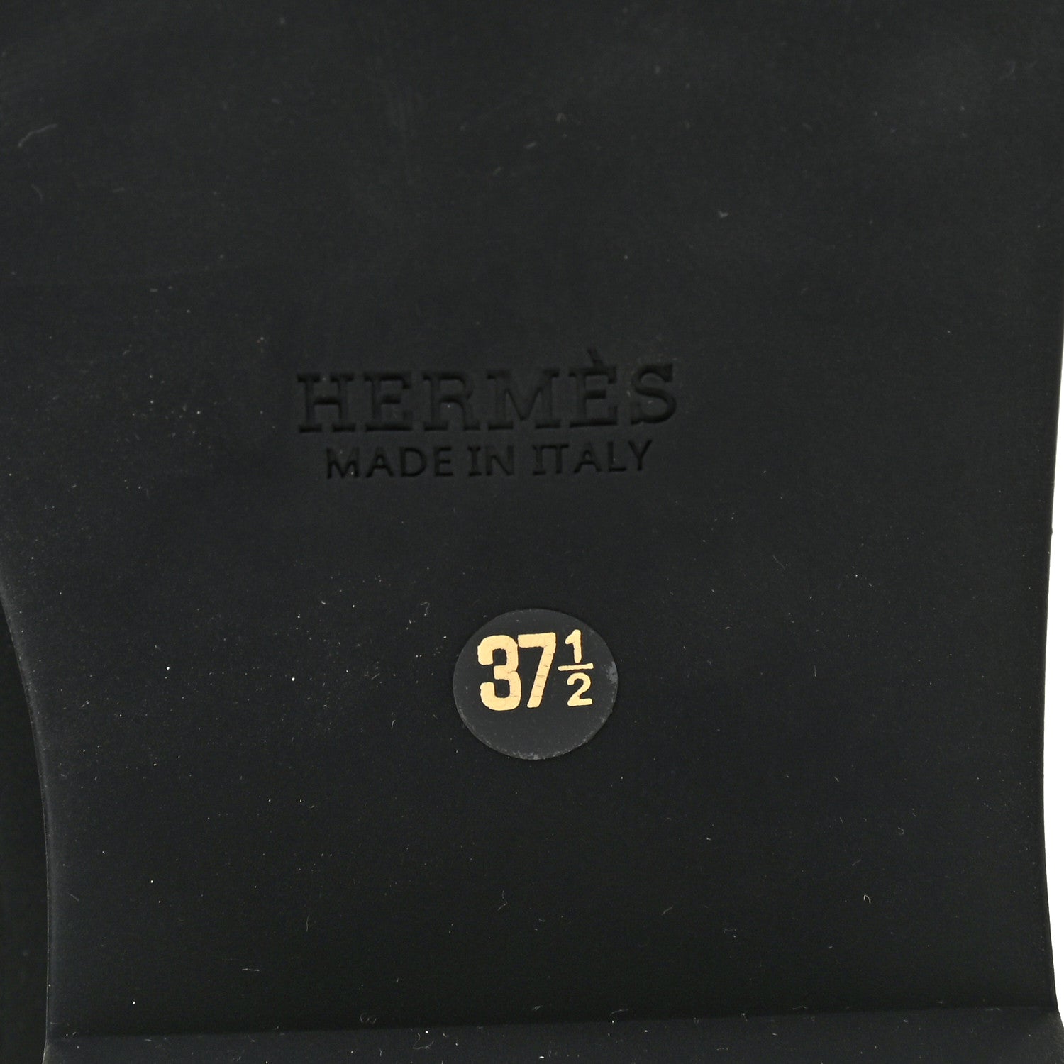 Hermes Calfskin Platform Ankle Boots 37.5 Black 6 of 7